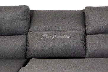 Sofá chaiselonge Rinconera convertible en Cama ITALIA Gris al MEJOR PRECIO