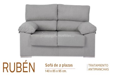 Conjunto de sofá 3+2 lugares RUBEN cinzento ao MELHOR PREÇO