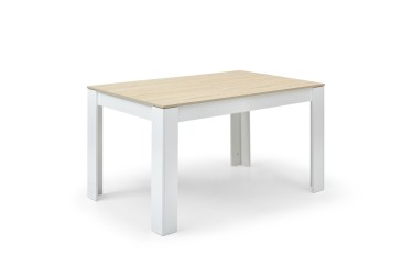 Mesa extensível para sala de jantar e sala de estar 40 - 190 cm. em Carvalho e Branco