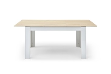 Mesa extensível para sala de jantar e sala de estar 40 - 190 cm. em Carvalho e Branco