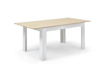 Mesa extensível para sala de jantar e sala de estar 40 - 190 cm. em Carvalho e Branco