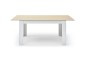 Mesa PACK TUSCANY + 4 cadeiras de design BEECH brancas