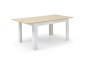 Mesa PACK TUSCANY + 4 cadeiras de design BEECH brancas