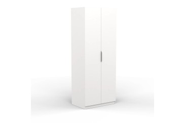 Armario 2 puertas 80 cm en color blanco al mejor precio de internet