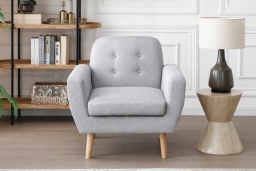 Sillón contemporáneo ERIKSEN en color Gris al MEJOR PRECIO