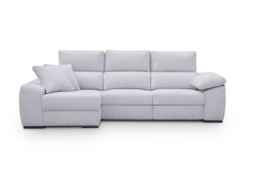 Chaiselongue Esquerda DAMASCO 285 Cm Cinzento (Cama)