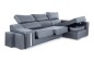 Chaiselongue Derecha OSCAR Cinzento (Veludo 10)