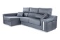 Chaiselongue Izquierda OSCAR Cinzento (Veludo 10)