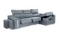 Chaiselongue Derecha OSCAR Cinzento (Veludo 9)