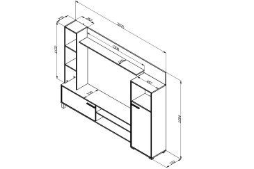 Mueble salón TV RETIMNO al MEJOR PRECIO