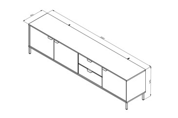 Mueble salón TV MAYENNE al MEJOR PRECIO