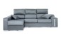 Chaiselongue Izquierda OSCAR Cinzento (Veludo 9)