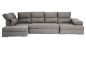 Chaiselongue Rinconera Izquierda COOPER Gris Nido1 (Convertible en Cama)