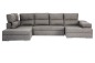 Chaiselongue Rinconera Izquierda COOPER Gris Nido1 (Convertible en Cama)