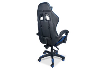 Cadeirão GAMER nas cores azul e preto