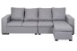 Chaiselongue MACONDO Gris reversible