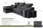 Chaiselongue Izquierda OSCAR Gris Oscuro