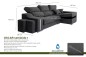 Chaiselongue Derecha OSCAR Gris Oscuro