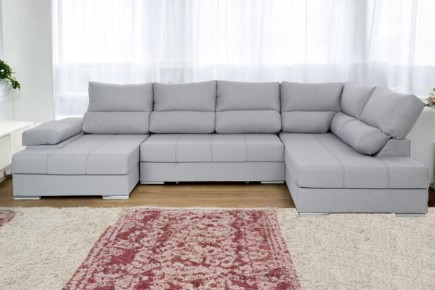 Sofá Cama Chaiselongue Rinconera Derecha ITALIA Gris