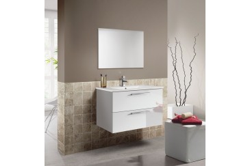 Mueble de baño 80 cm con 2 cajones en color FRESNO