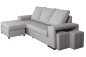 Chaiselongue Izquierda AMARANTA Gris Claro