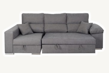 Sofá chaiselonge Cama CAGLIARI Gris al MEJOR PRECIO