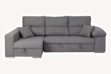 Sofá chaiselonge Cama CAGLIARI Gris al MEJOR PRECIO