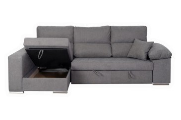 Sofá chaiselonge Cama CAGLIARI Gris al MEJOR PRECIO