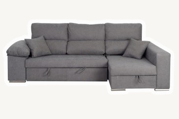 Sofá chaiselonge Cama CAGLIARI Gris al MEJOR PRECIO