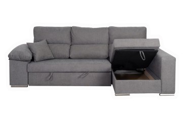 Sofá chaiselonge Cama CAGLIARI Gris al MEJOR PRECIO