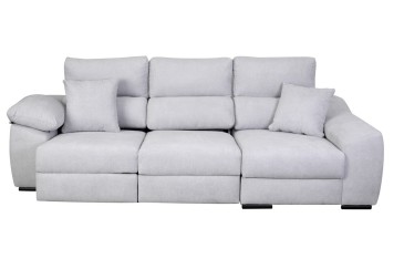 Chaiselongue 3 plazas DAMASCO 285 cm Gris (Cama) al MEJOR PRECIO