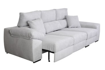 Chaiselongue 3 plazas DAMASCO 285 cm Gris (Cama) al MEJOR PRECIO