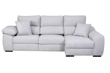 Chaiselongue 3 plazas DAMASCO 285 cm Gris (Cama) al MEJOR PRECIO