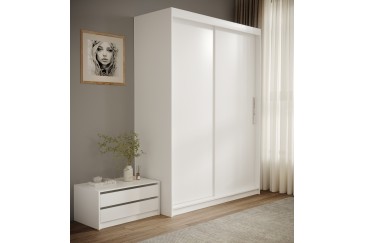 Cómoda com 2 gavetas em branco para interiores de roupeiros