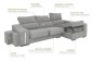 Chaiselongue Derecha OSCAR Gris Nido