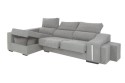 Chaiselongue Izquierda OSCAR Gris Nido