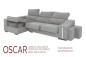 Chaiselongue Izquierda OSCAR Gris Nido