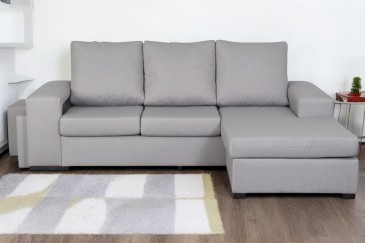 Chaiselongue Derecha AMARANTA Gris Claro