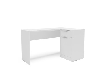 Mesa de escritorio con cajonera blanca Moscou | Compra online