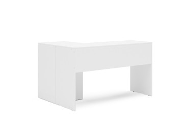 Mesa de escritorio con cajonera blanca Moscou | Compra online