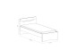 Cama GENIUS 90x190/200 com gaveta