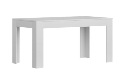 Mesa extensível para sala de jantar e sala de estar 138 - 178 cm. em branco