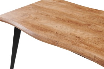 Mesa de jantar extensível 160/220x90 com pernas pretas ao MELHOR PREÇO