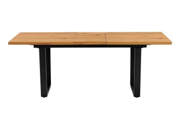 Mesa de jantar retangular 160/200x90 com pernas pretas ao MELHOR PREÇO