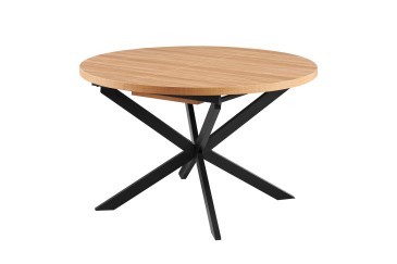 Mesa de jantar circular extensível JABKO Natural