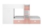 Cama Tren GROE Blanco/Rosa (Reversible)