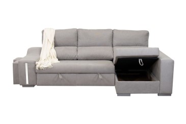 Chaiselongue Cama Derecha AMARETTO Gris