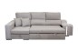 Chaiselongue Cama Izquierda AMARETTO Gris