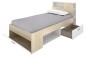 Cama Juvenil compacta LANKA Roble natural / Blanca