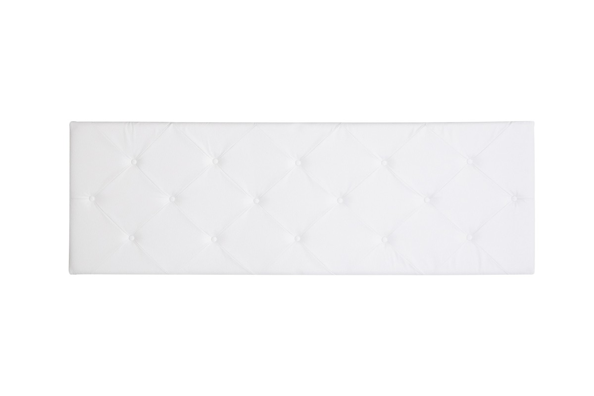 Cabeceira de cama 92 Polipele Branco 155x50